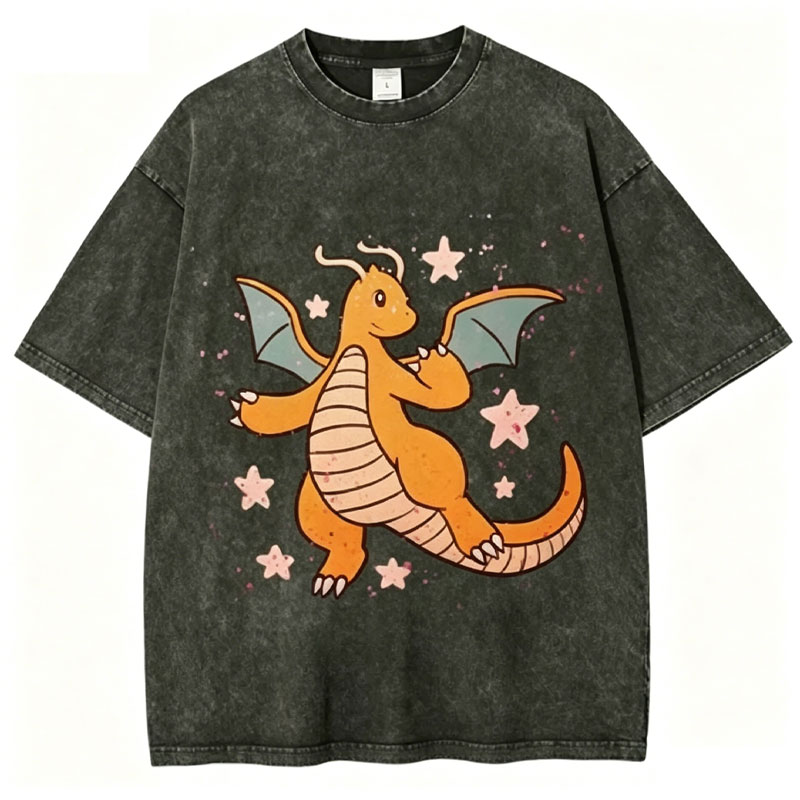 Pokémon Dragonite Unisex Vintage Washed Tee