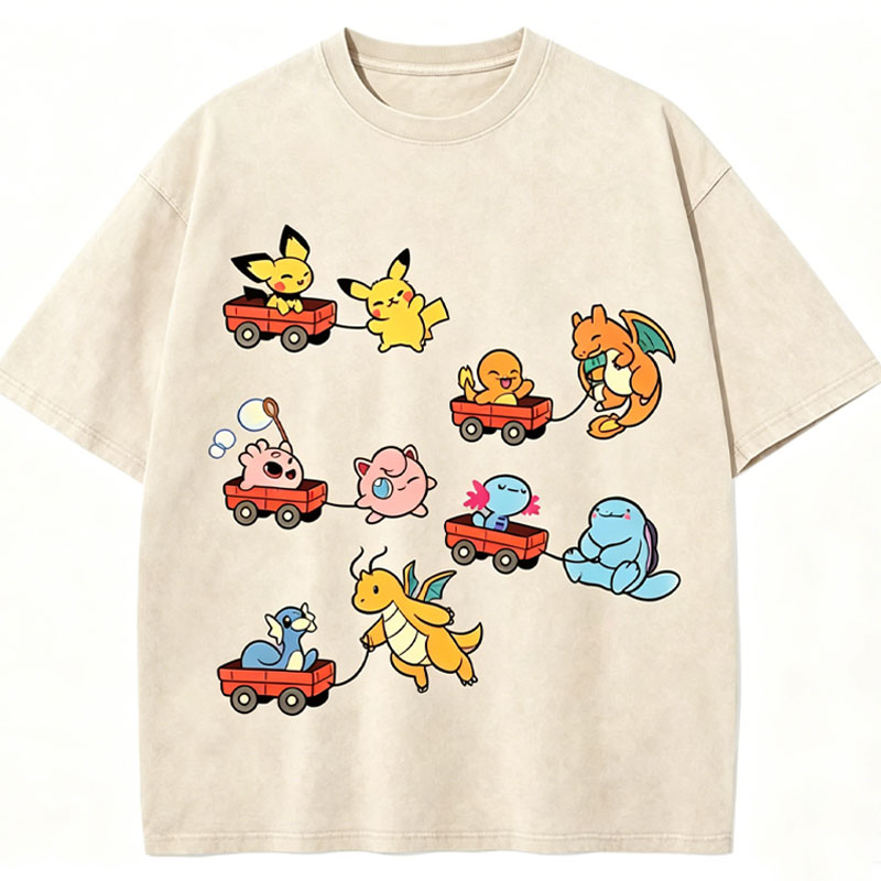 Pokémon Advanced Form Unisex Vintage Washed Tee