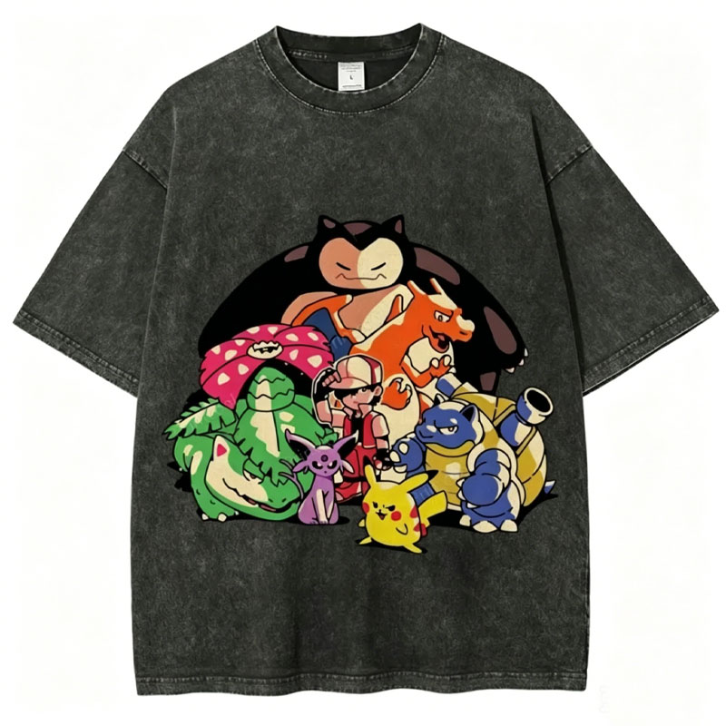 The Original Pokémon Unisex Vintage Washed Tee