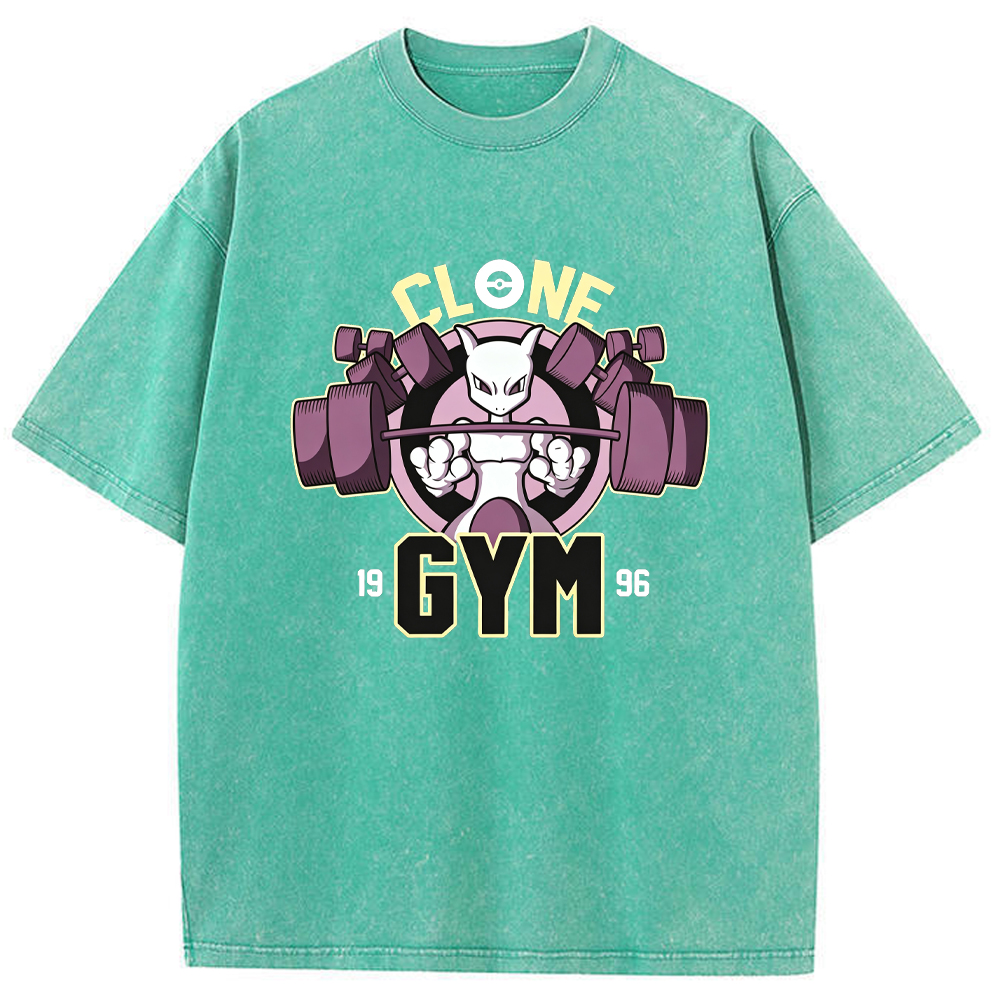 Grunge Ghost Gym Gengar Wash Vintage Tee | Pokemon Anime