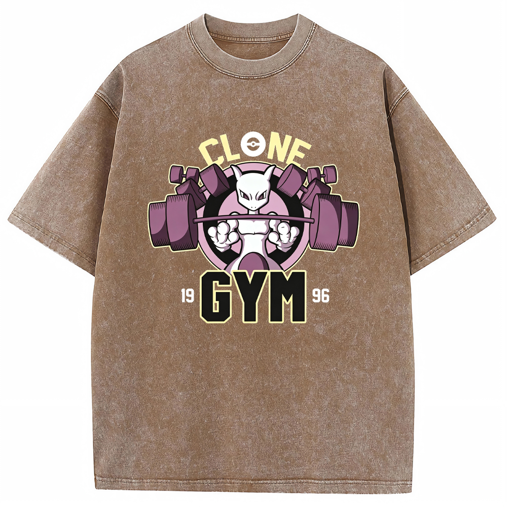 Grunge Ghost Gym Gengar Wash Vintage Tee | Pokemon Anime