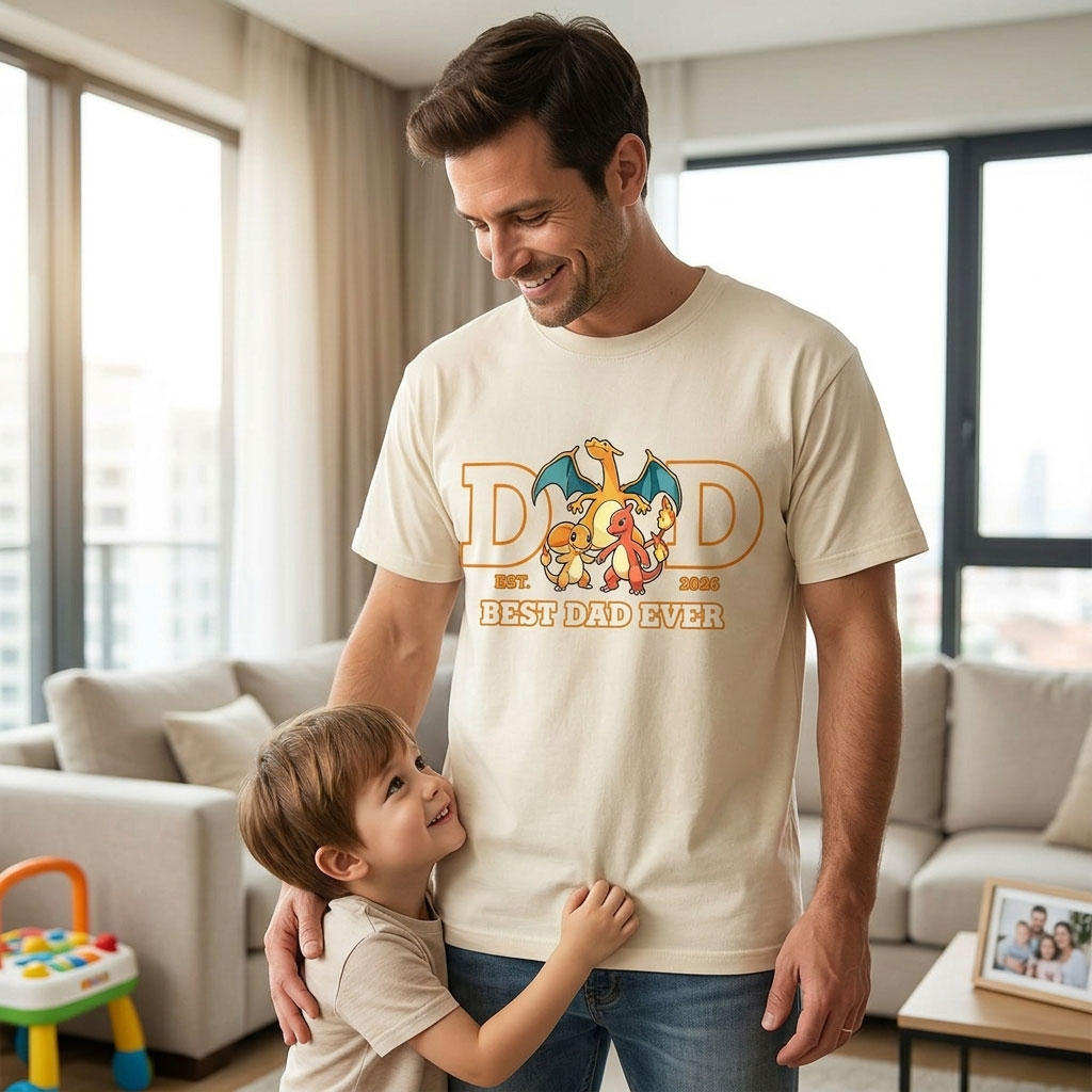 Custom Pokemon Dad Shirt