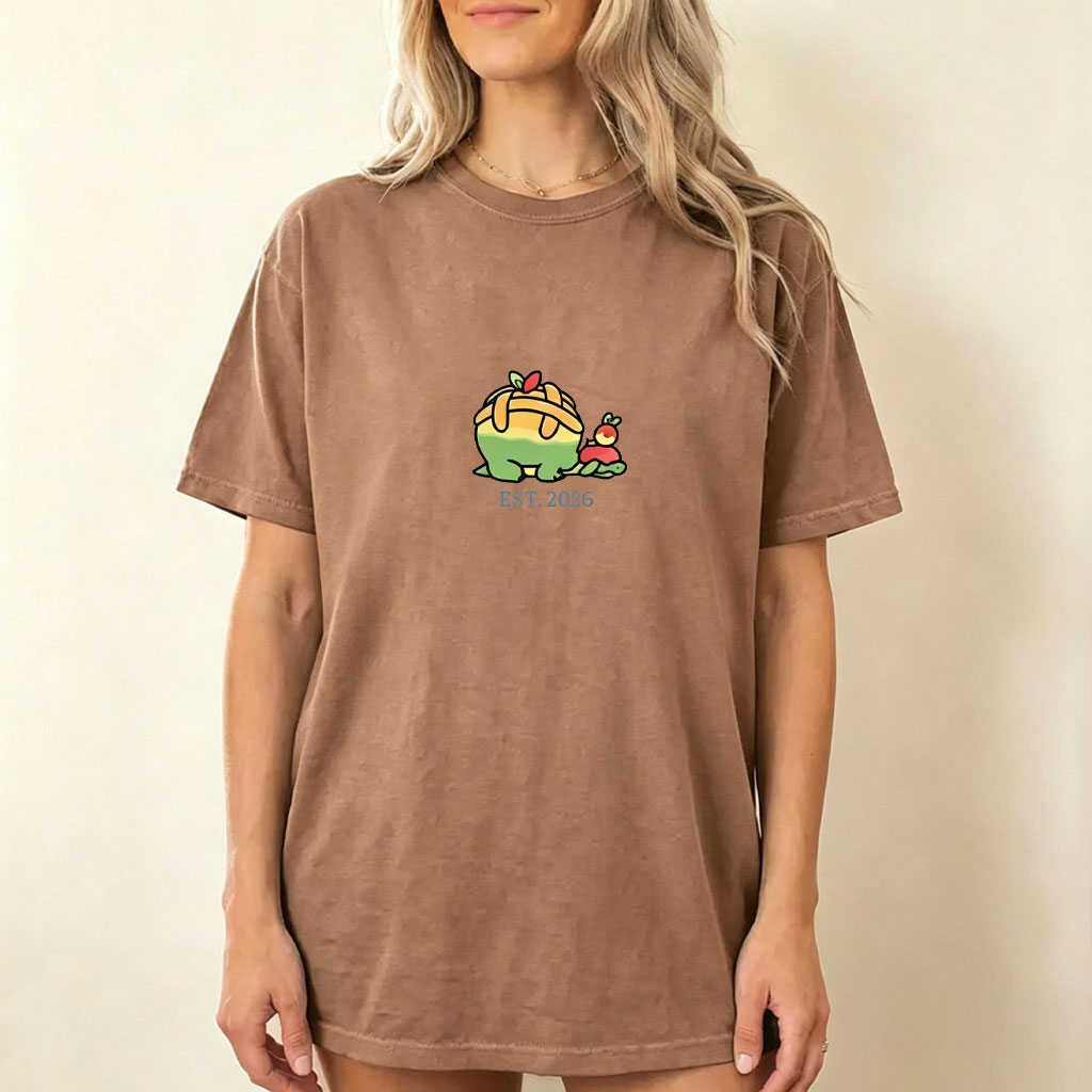 Cute Parent & Kid Appletun Vintage Washed T-Shirt
