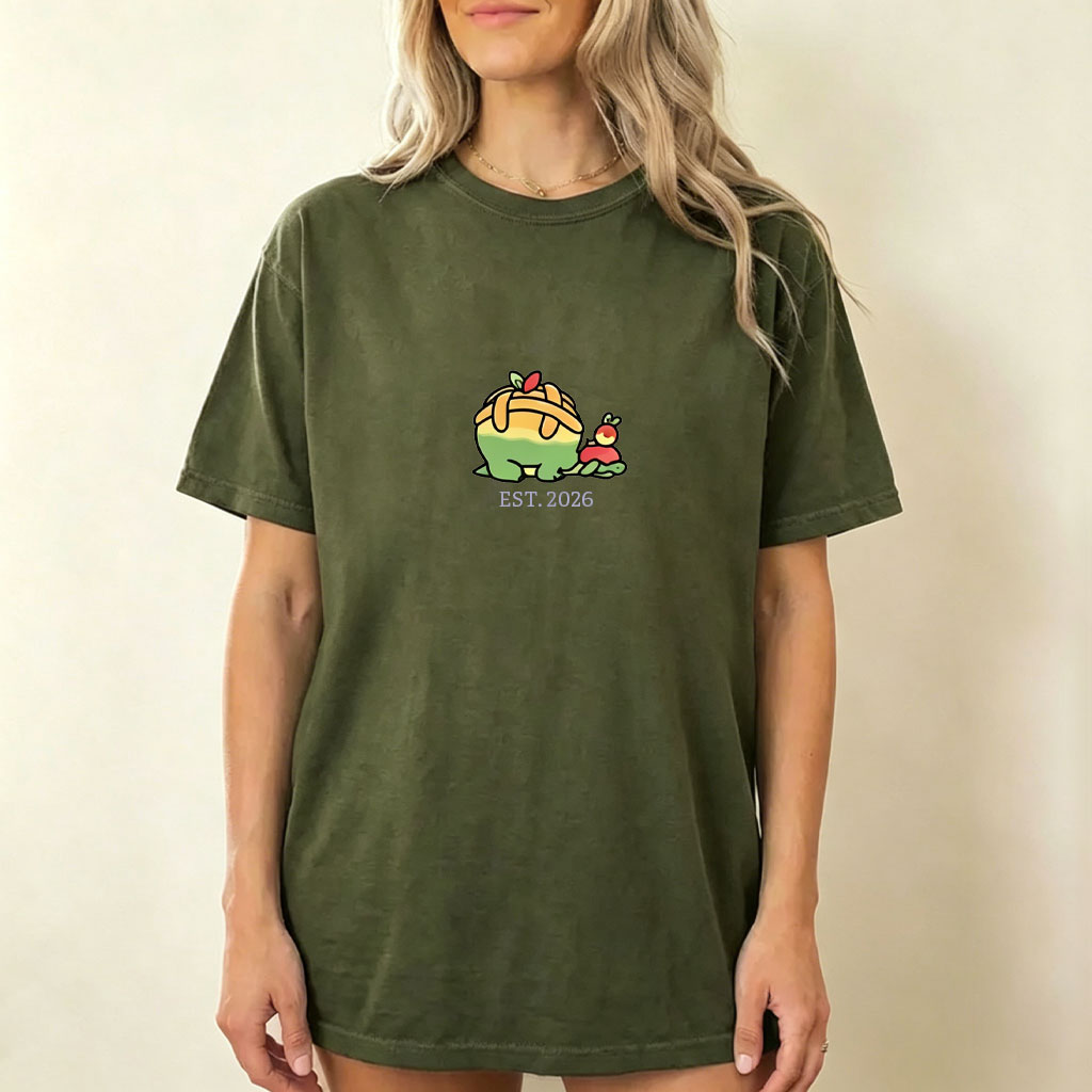 Cute Parent & Kid Appletun Vintage Washed T-Shirt
