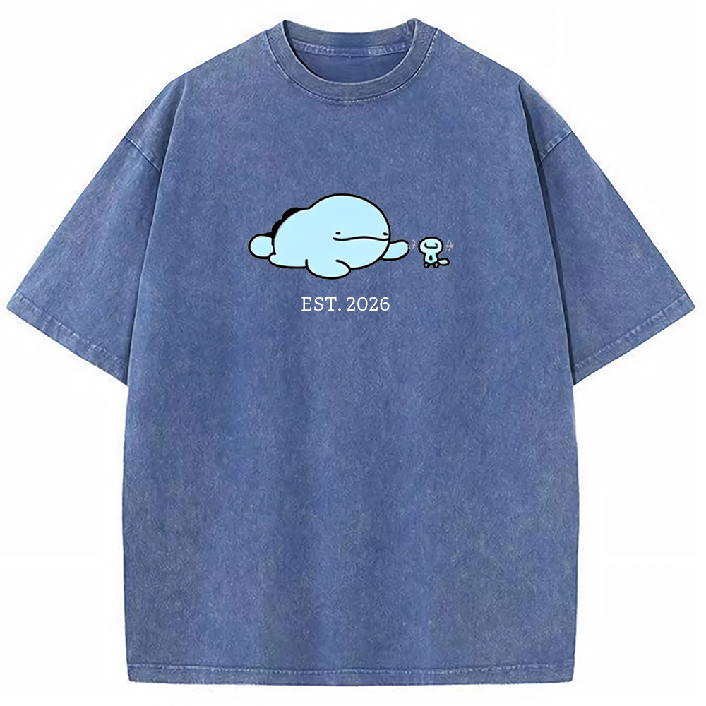 Cute Parent & Kid Quagsire Vintage Washed T-Shirt