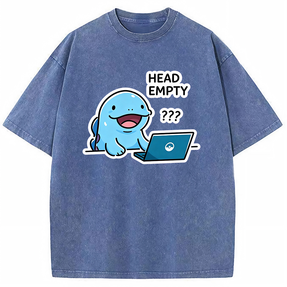 Vintage Washed Quagsire T-Shirt, Funny Work Meme Pokemon Tee