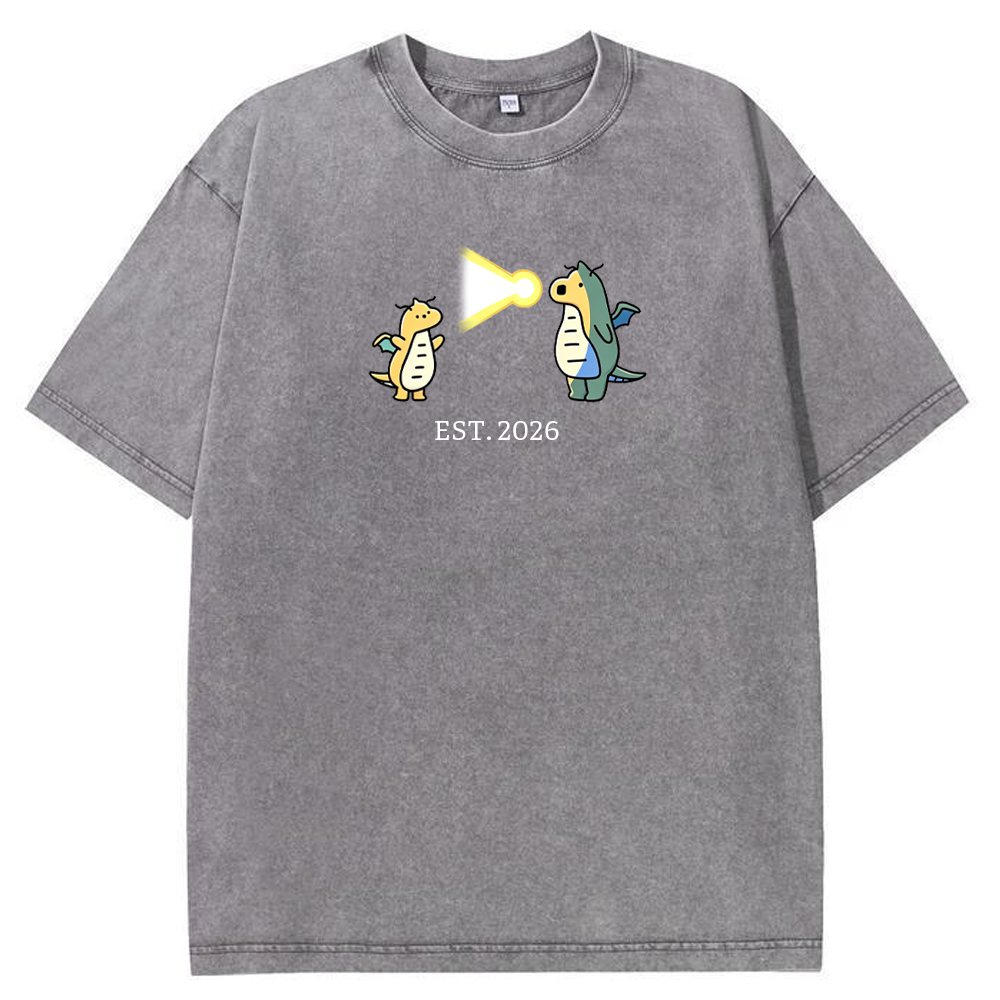 Cute Parent & Kid Dragonite Vintage Washed T-Shirt