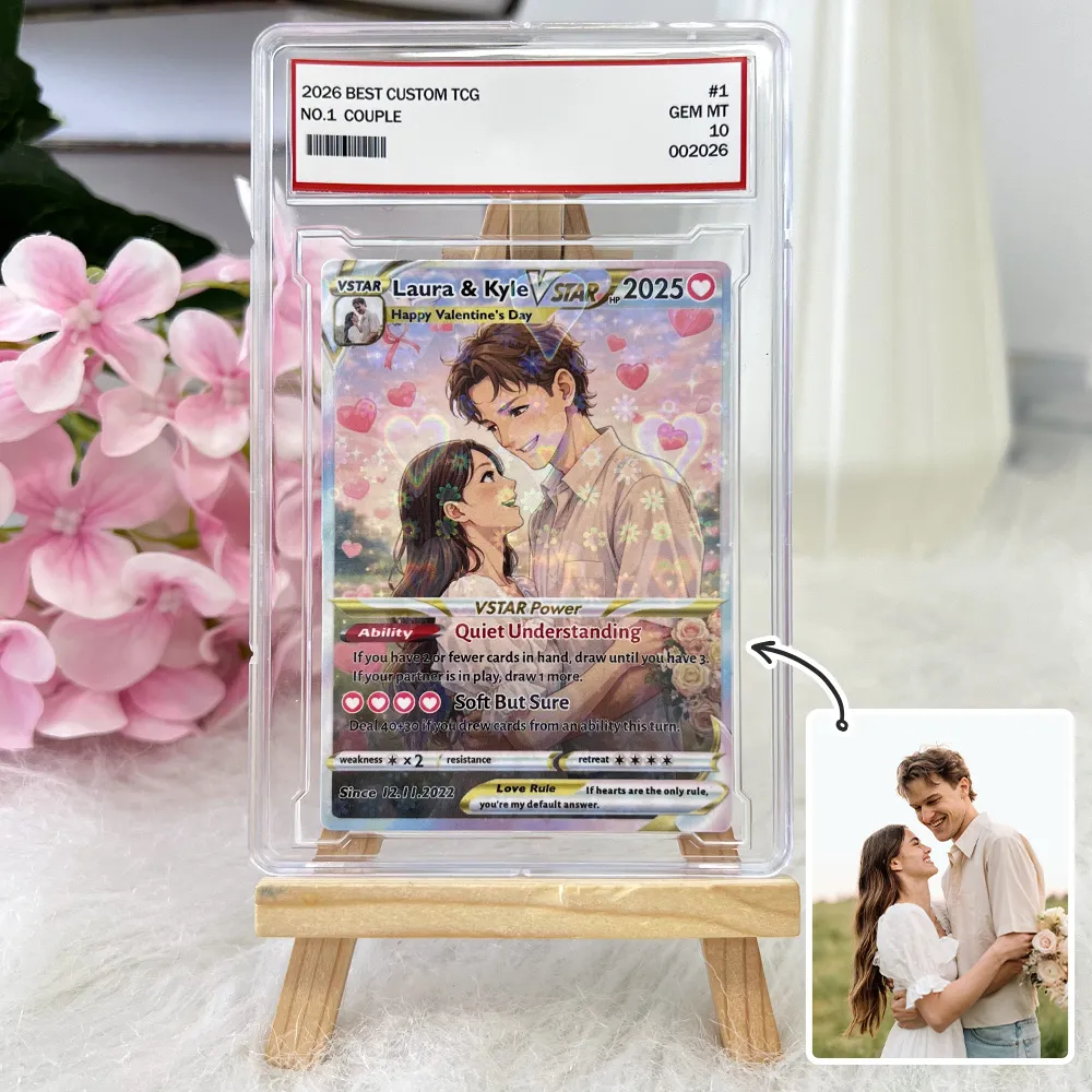 💕Personalized Couple Anime Art Pokecard Trading Card