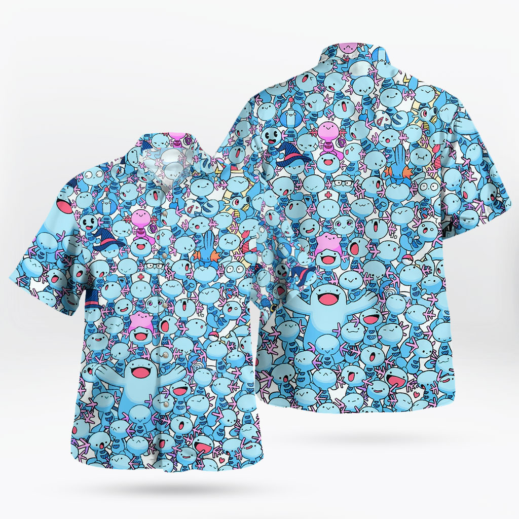 Mudkip Pokemon Pattern Hawaiian Shirt