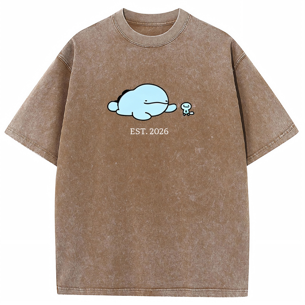 Cute Parent & Kid Quagsire Vintage Washed T-Shirt