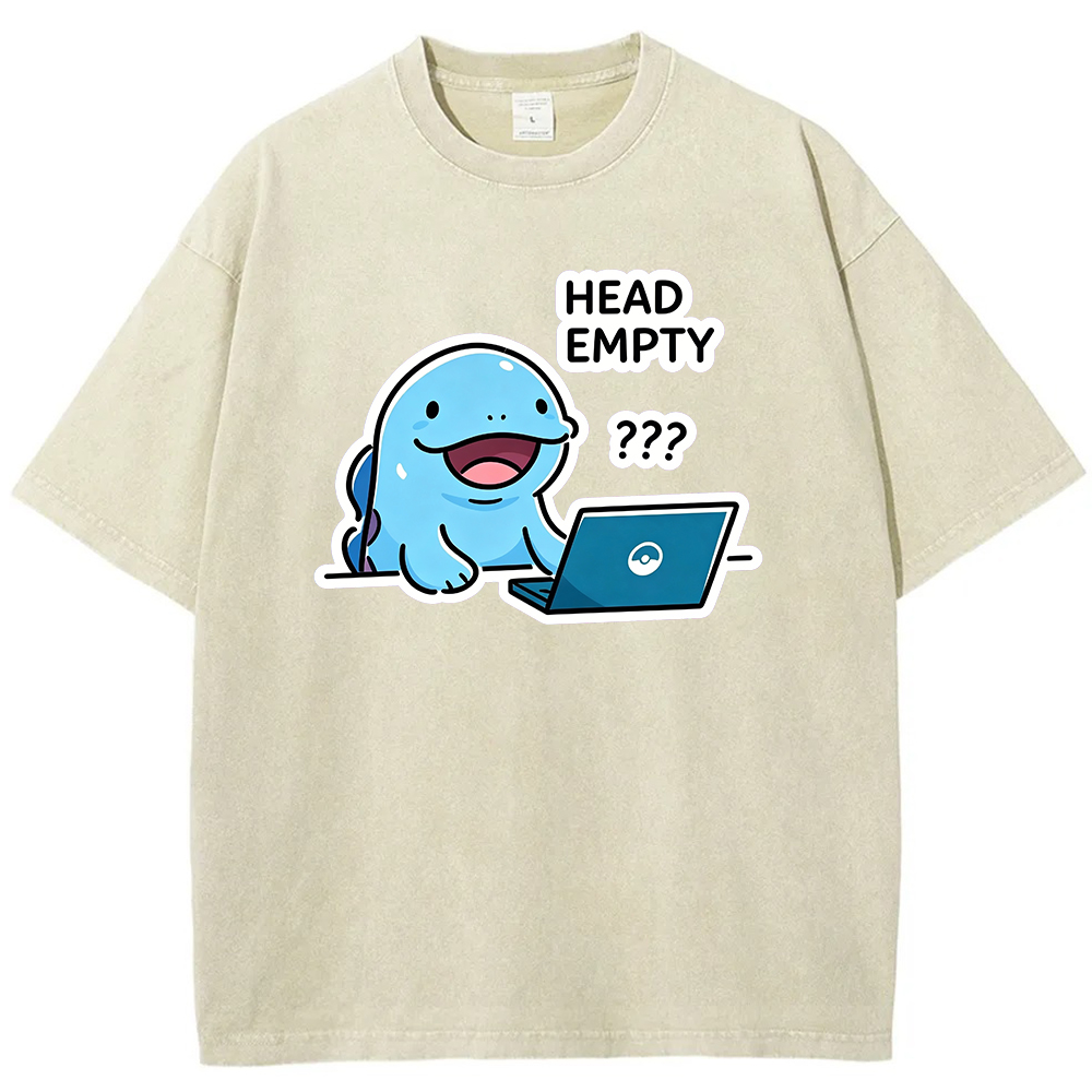 Vintage Washed Quagsire T-Shirt, Funny Work Meme Pokemon Tee