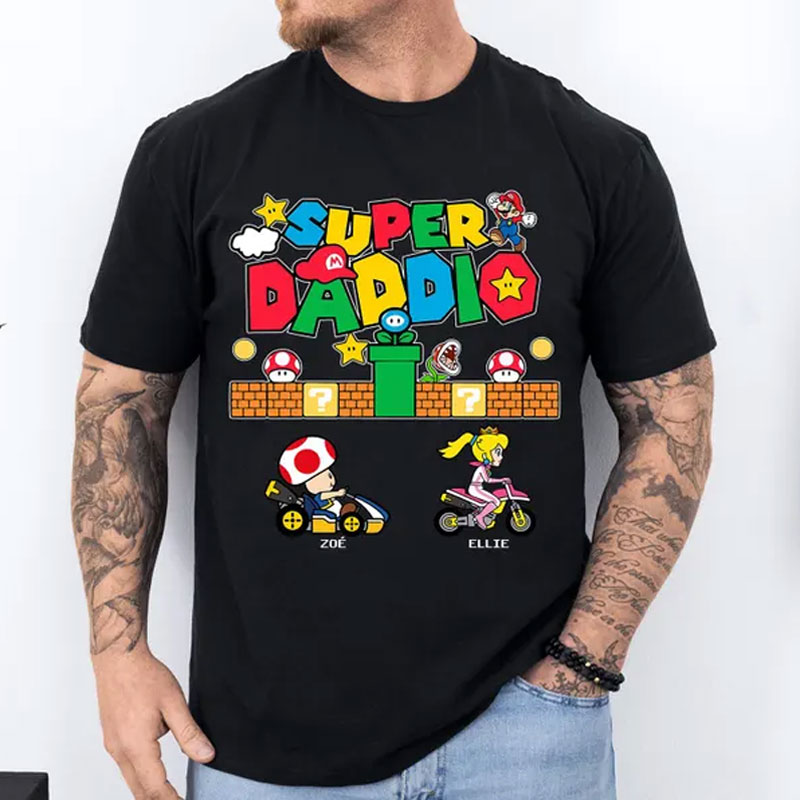 Custom Super Daddio Shirt, Funny Dad Shirt