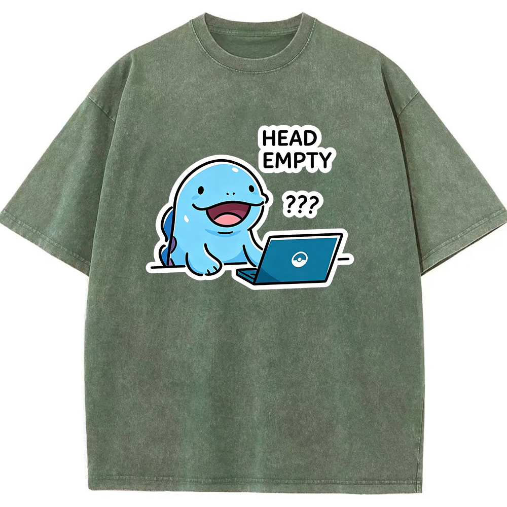 Vintage Washed Quagsire T-Shirt, Funny Work Meme Pokemon Tee