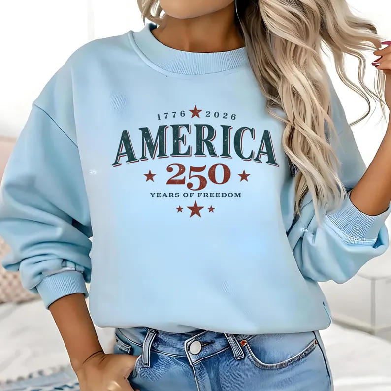 Retro USA 250th Anniversary 2026 250 Years of America Patriotic 4th of July Shirt