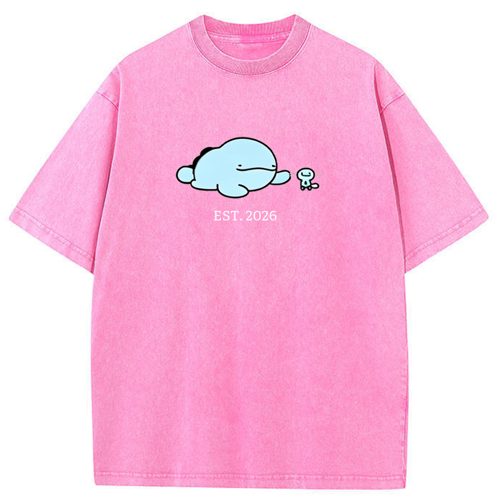 Cute Parent & Kid Quagsire Vintage Washed T-Shirt
