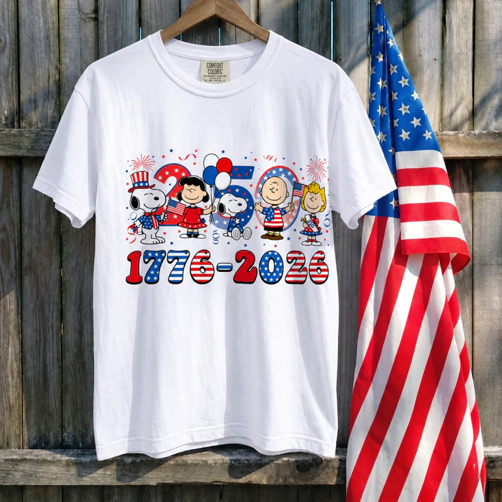 America 250 Years 1776-2026 Patriotic Friends Party T-Shirt