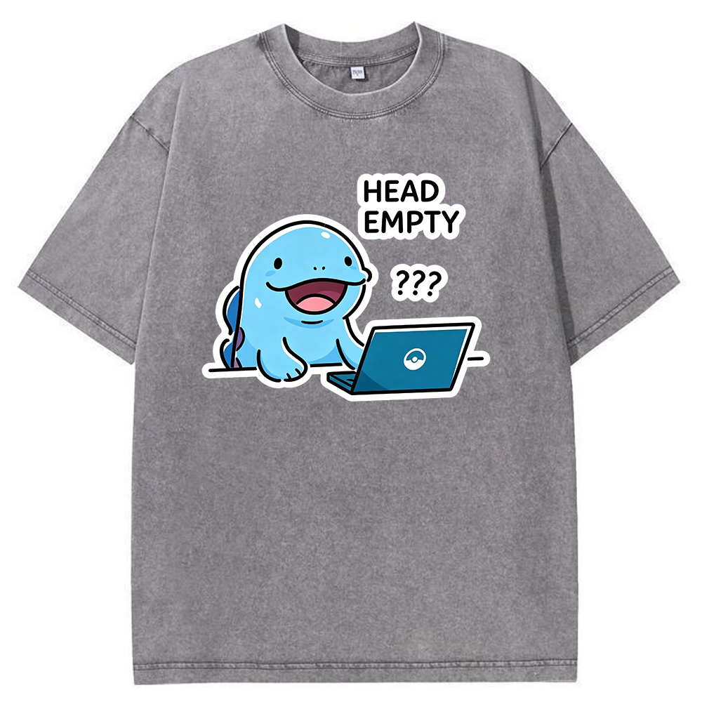 Vintage Washed Quagsire T-Shirt, Funny Work Meme Pokemon Tee
