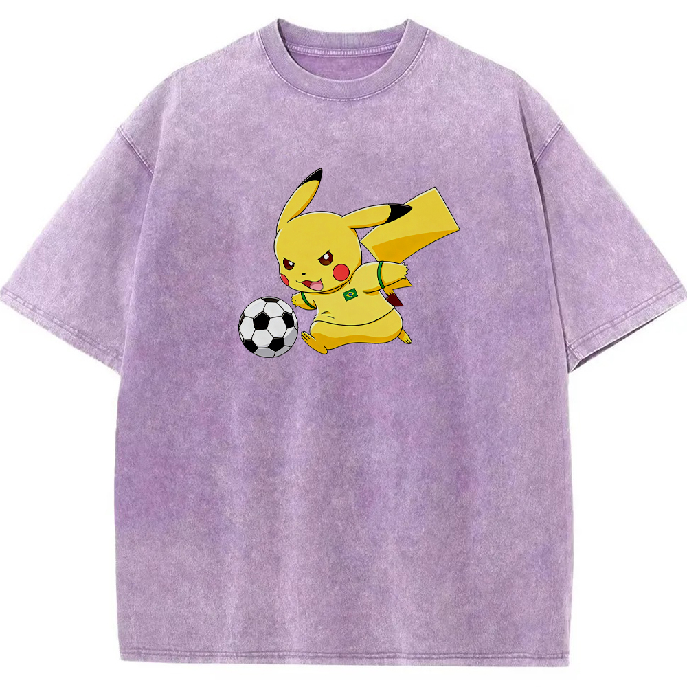 2026 World Cup Pokemon Brazil Pikachu Graphic Tee