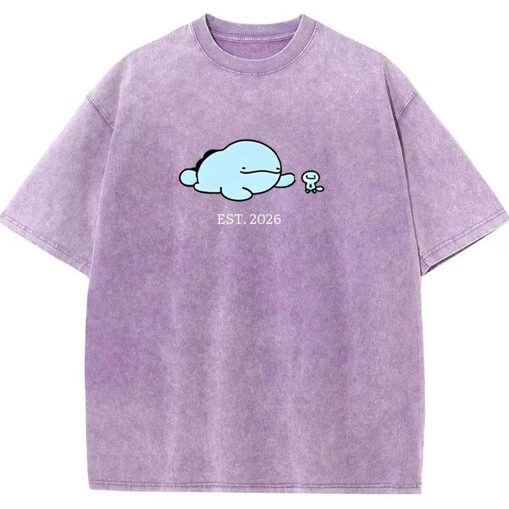 Cute Parent & Kid Quagsire Vintage Washed T-Shirt
