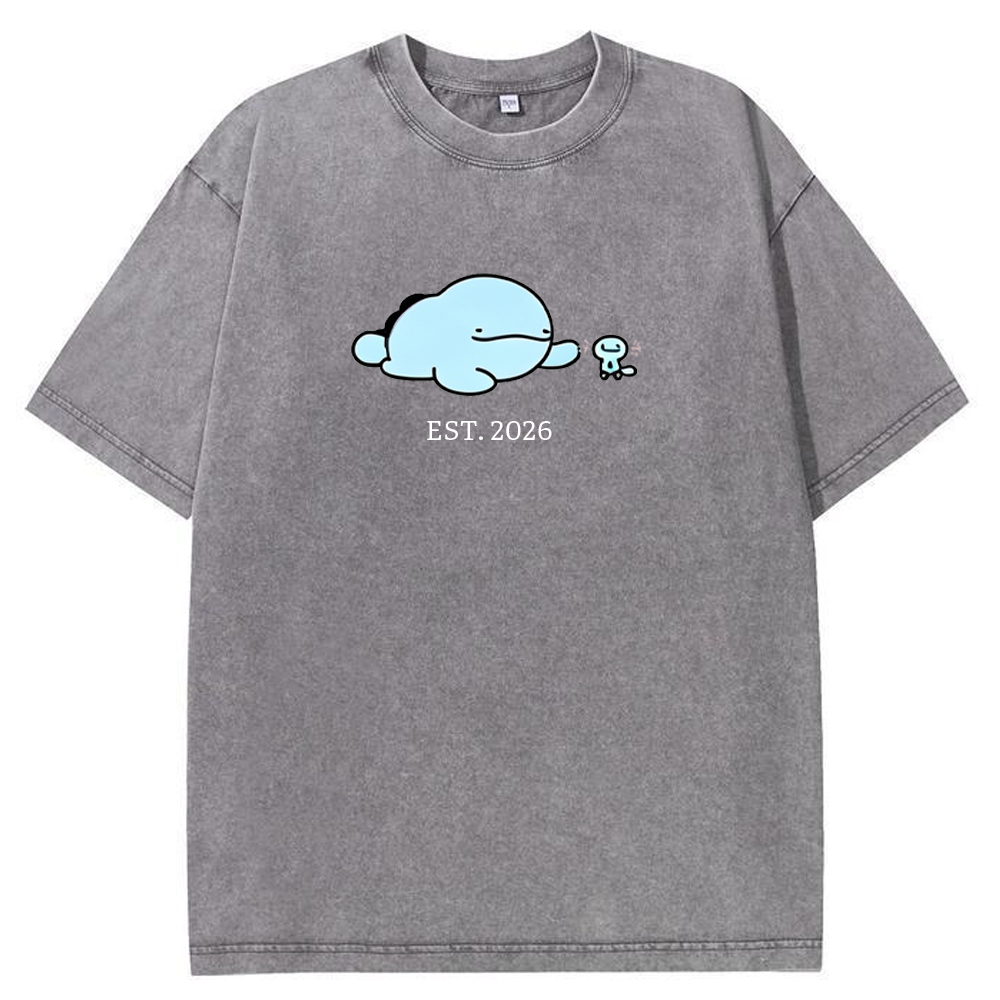 Cute Parent & Kid Quagsire Vintage Washed T-Shirt