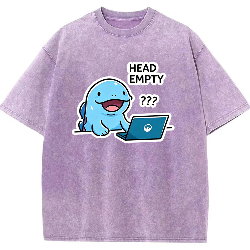 Vintage Washed Quagsire T-Shirt, Funny Work Meme Pokemon Tee