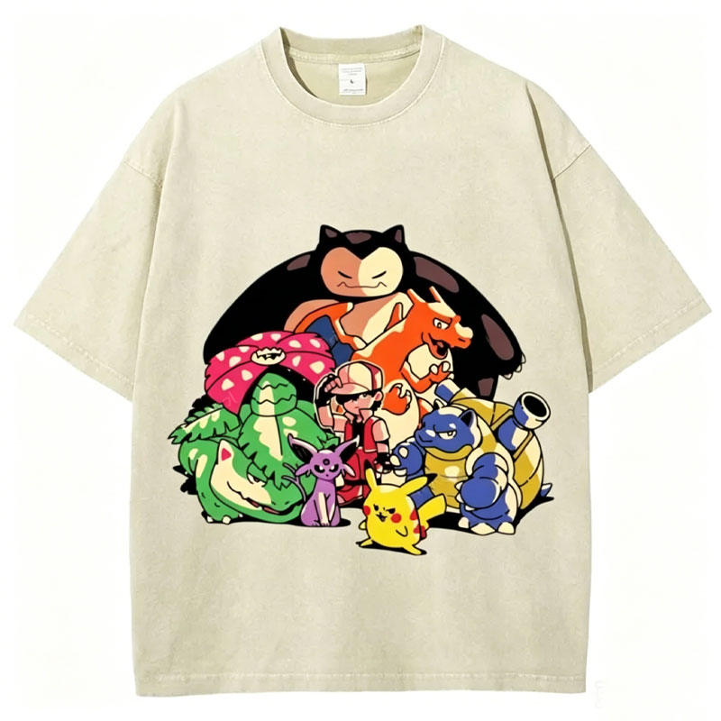 The Original Pokémon Unisex Vintage Washed Tee