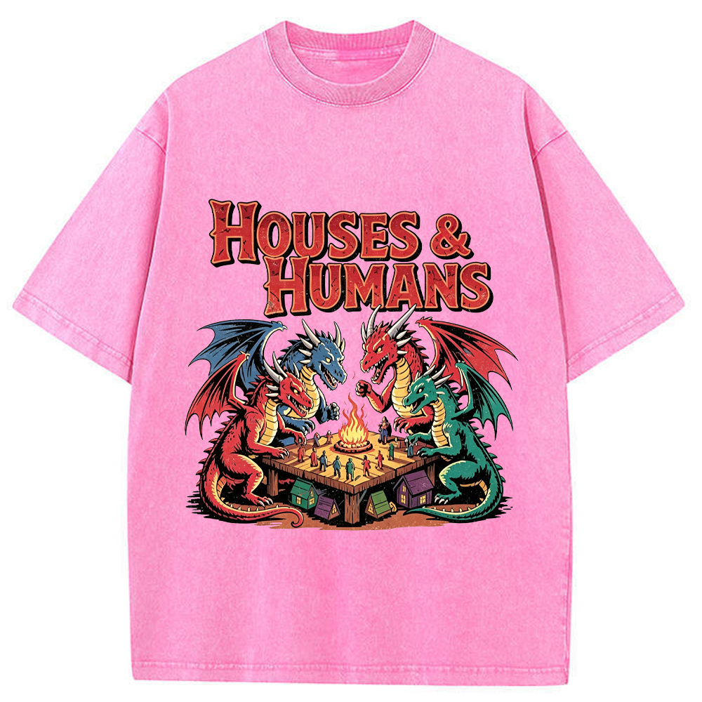 DnD Boardgame Fantasy Dragons Dragons Gathering Around Tabletop Game Cartoon Tee