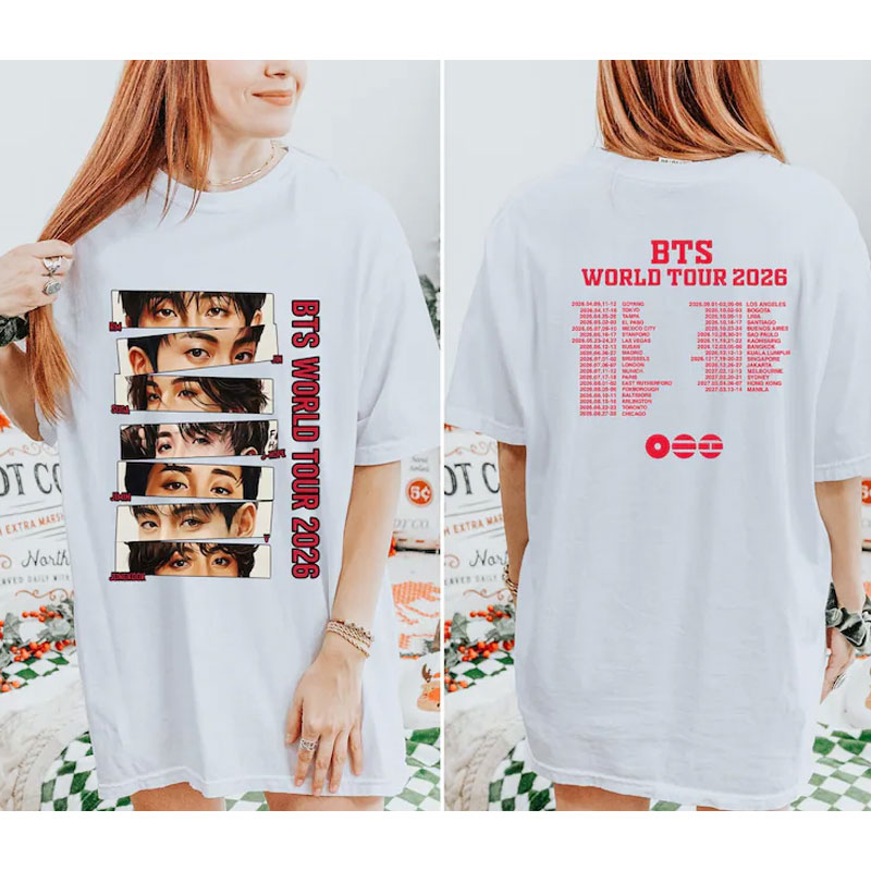 BTS Arirang World Tour Shirt, Fan Inspired Concert Tee