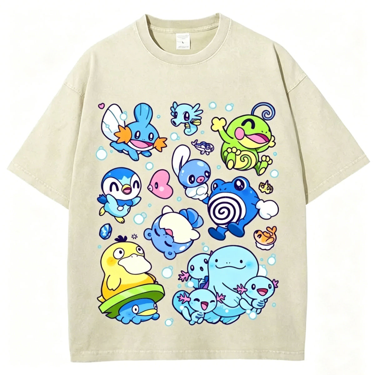 Pokémon Weaving Unisex Vintage Washed Tee