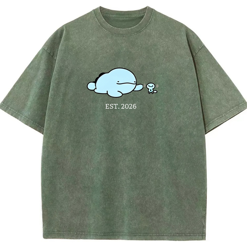 Cute Parent & Kid Quagsire Vintage Washed T-Shirt