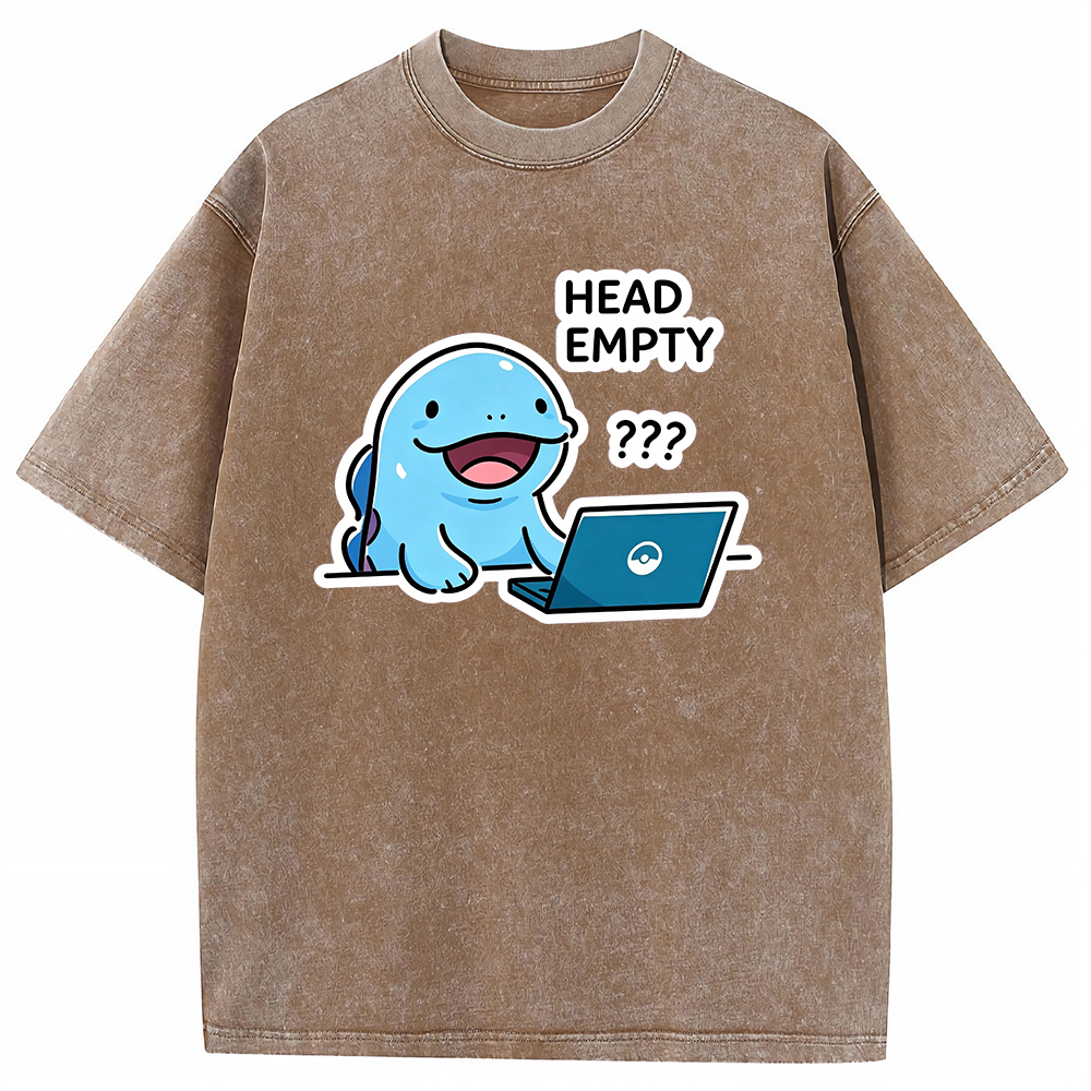 Vintage Washed Quagsire T-Shirt, Funny Work Meme Pokemon Tee