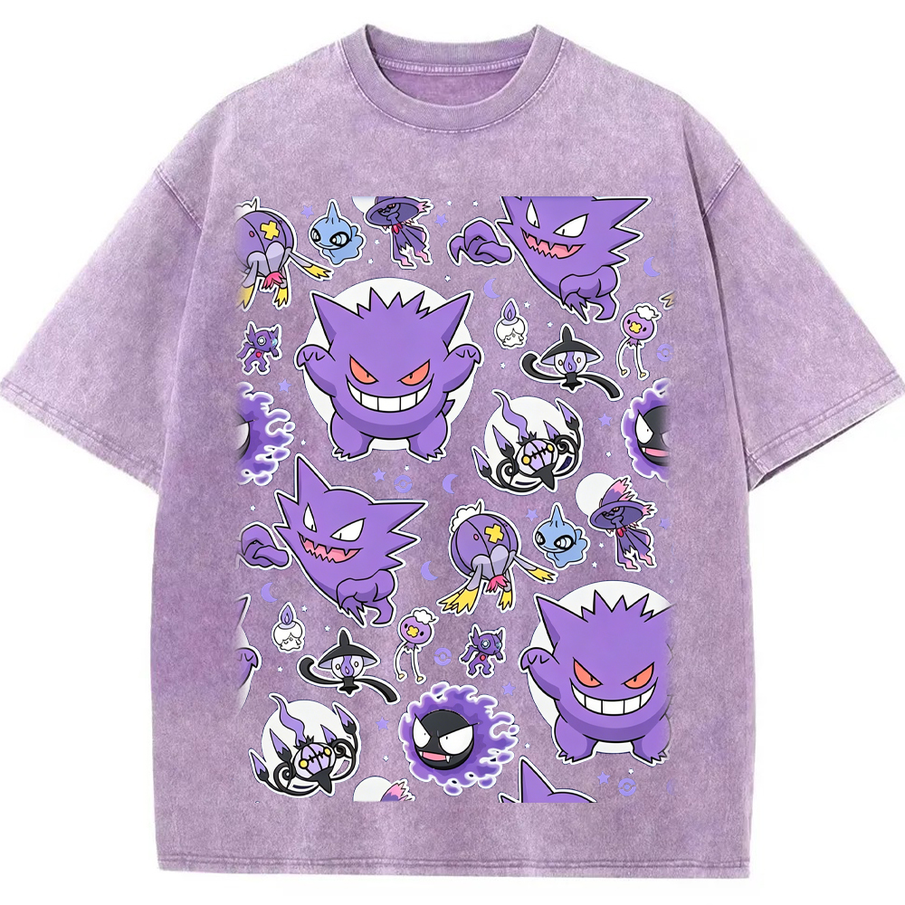 Ghostly Gathering Pokemon Anime Vintage Tee | Pokemon