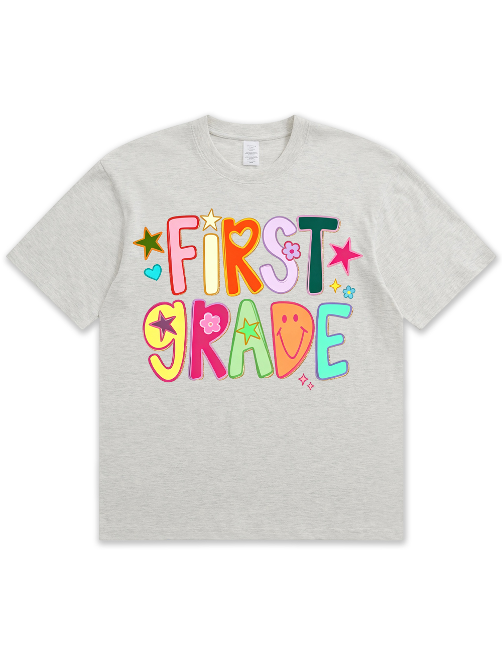 Preppy Hand Drawn Colorful Doodle Teacher Shirt