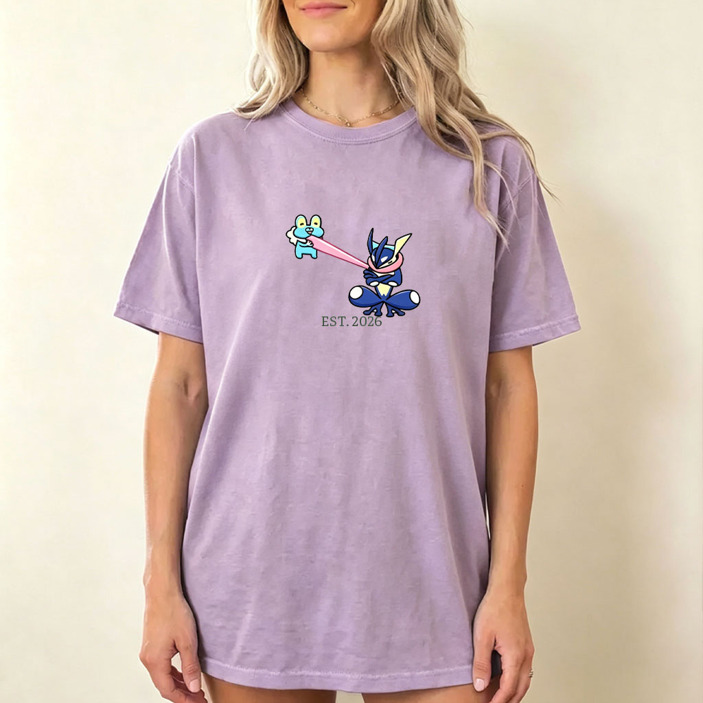 Cute Parent & Kid Greninja Vintage Washed T-Shirt