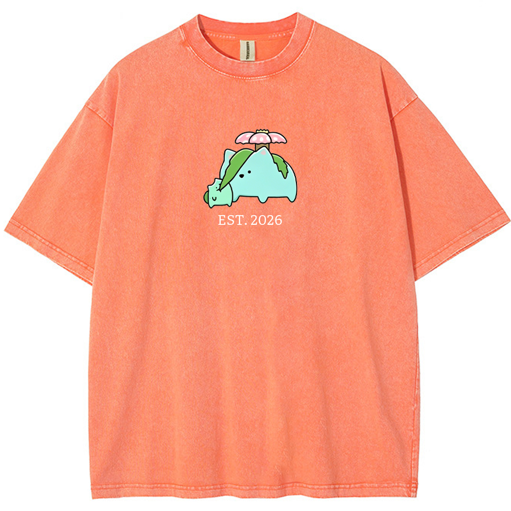 Cute Parent & Kid Torterra Vintage Washed T-Shirt