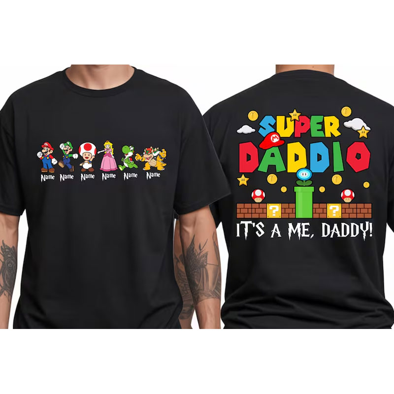 Personalized Super Daddio Shirt