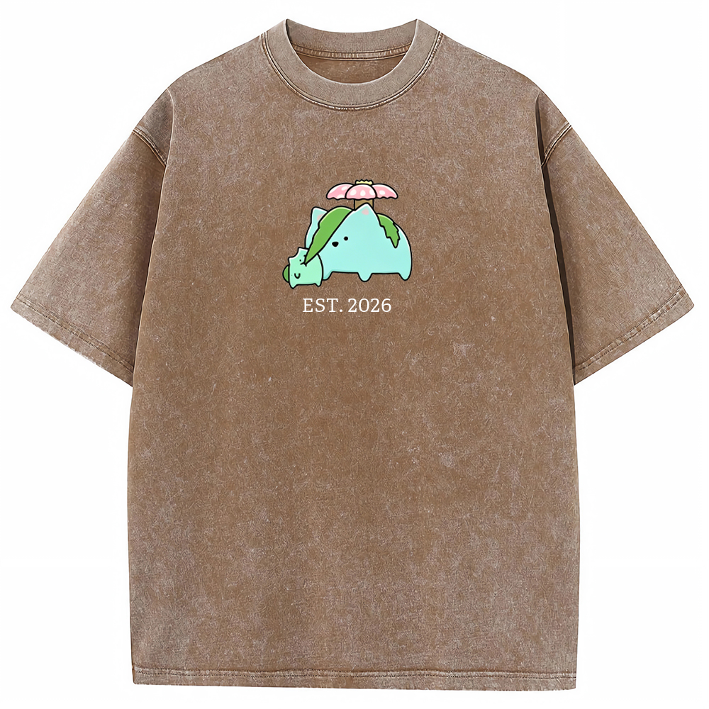 Cute Parent & Kid Torterra Vintage Washed T-Shirt