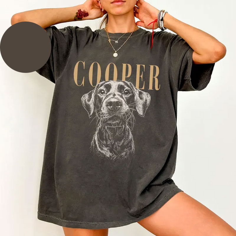Custom Pet Photo And Name Shirt