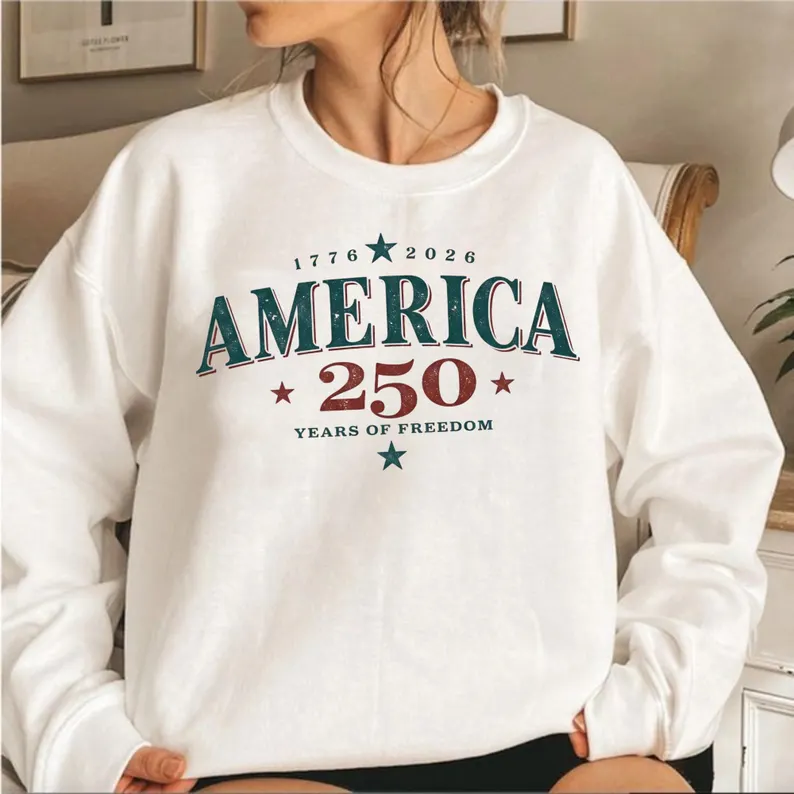 Retro USA 250th Anniversary 2026 250 Years of America Patriotic 4th of July Shirt