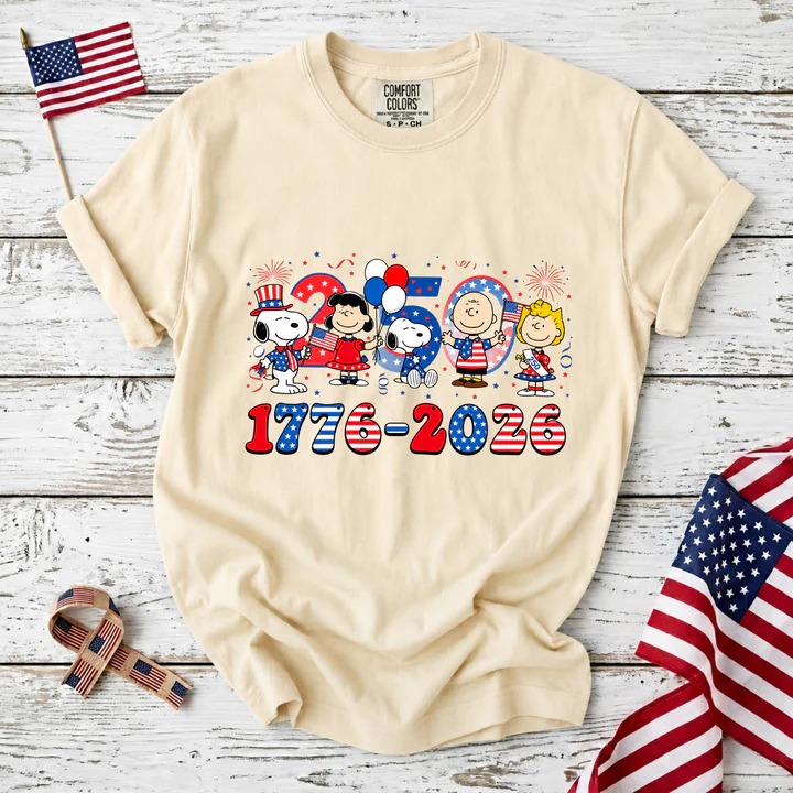 America 250 Years 1776-2026 Patriotic Friends Party T-Shirt
