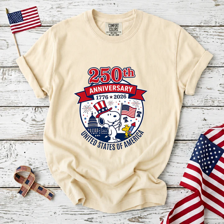 250th Anniversary United States of America Snoopy T-Shirt