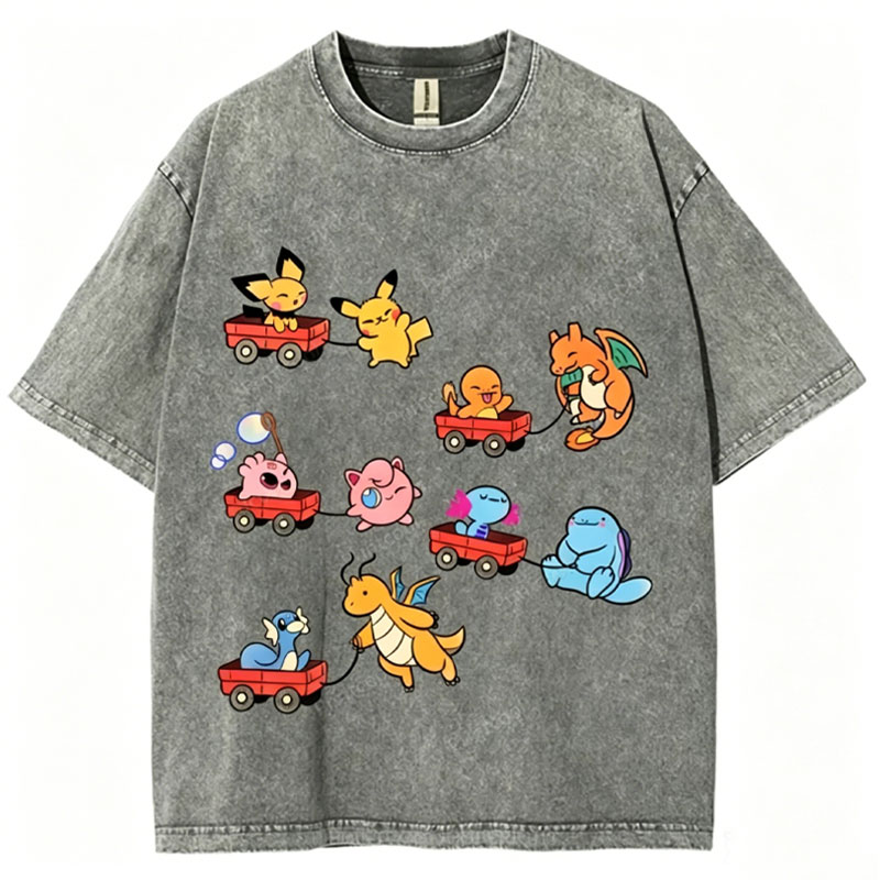 Pokémon Advanced Form Unisex Vintage Washed Tee