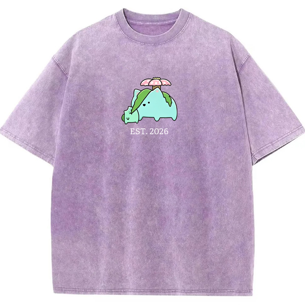 Cute Parent & Kid Torterra Vintage Washed T-Shirt