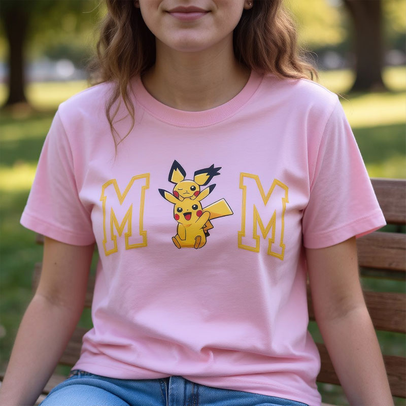 Mom PKM Personalized Print Tee for Mom