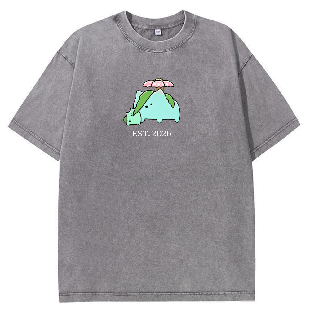 Cute Parent & Kid Torterra Vintage Washed T-Shirt