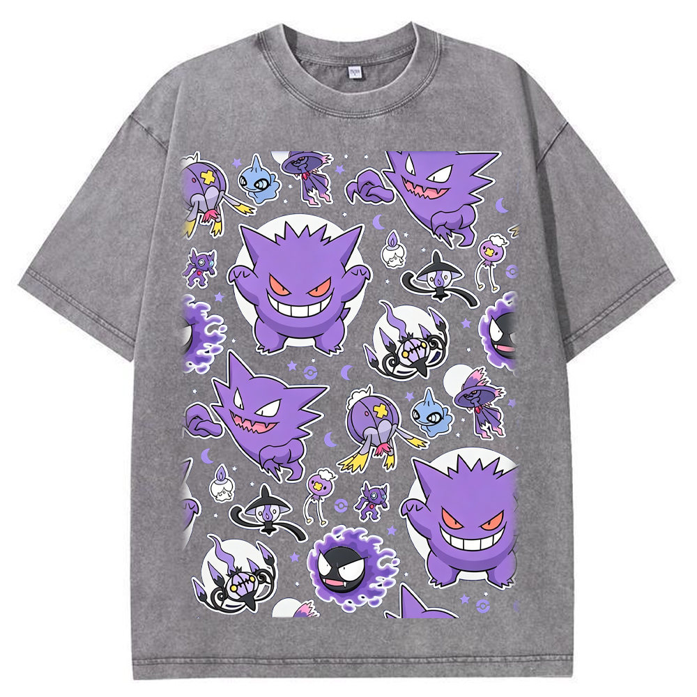Ghostly Gathering Pokemon Anime Vintage Tee | Pokemon