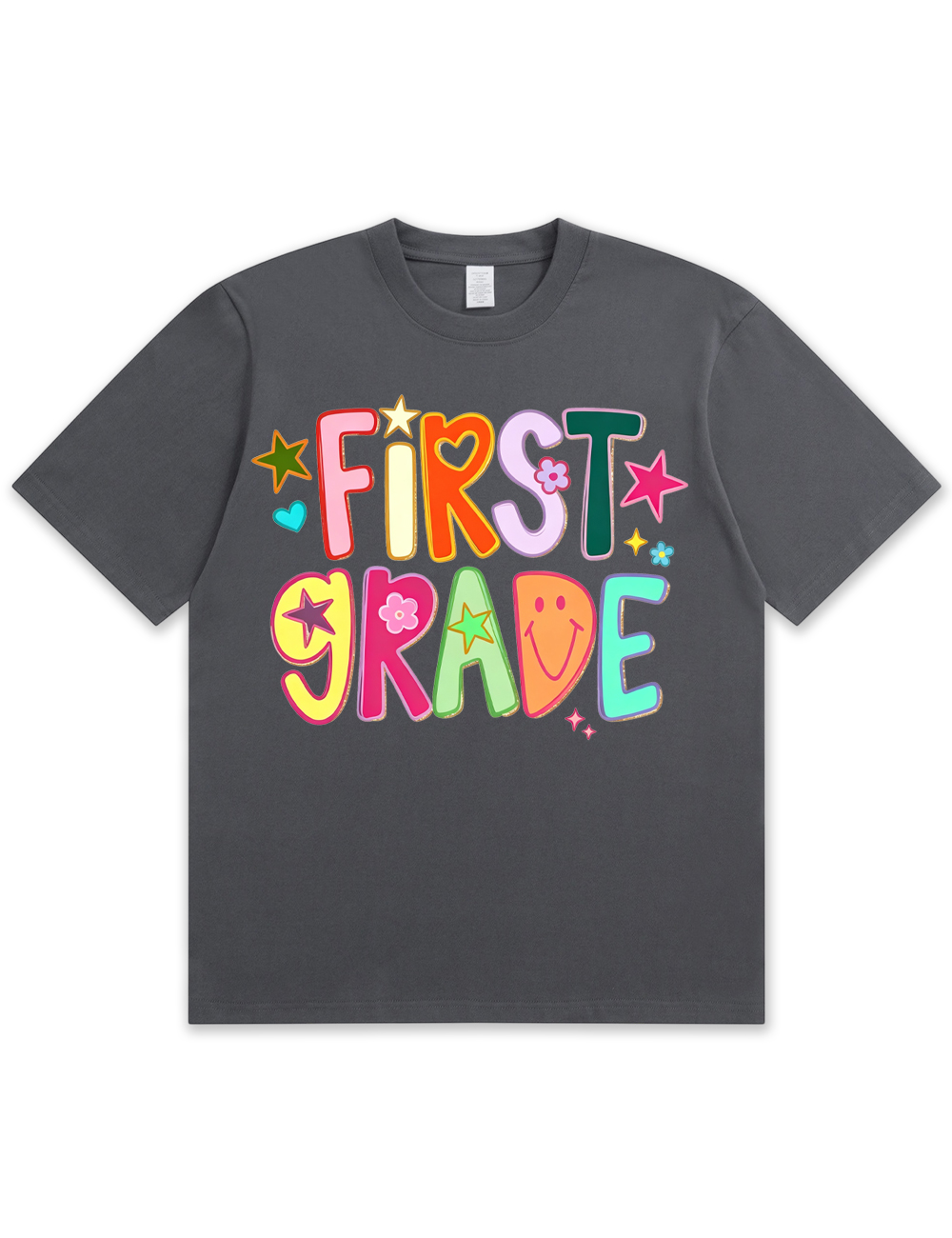 Preppy Hand Drawn Colorful Doodle Teacher Shirt