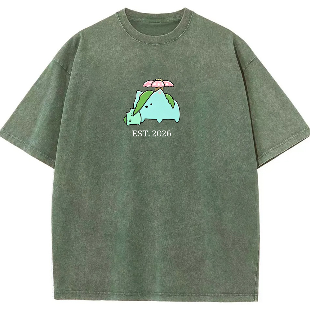 Cute Parent & Kid Torterra Vintage Washed T-Shirt