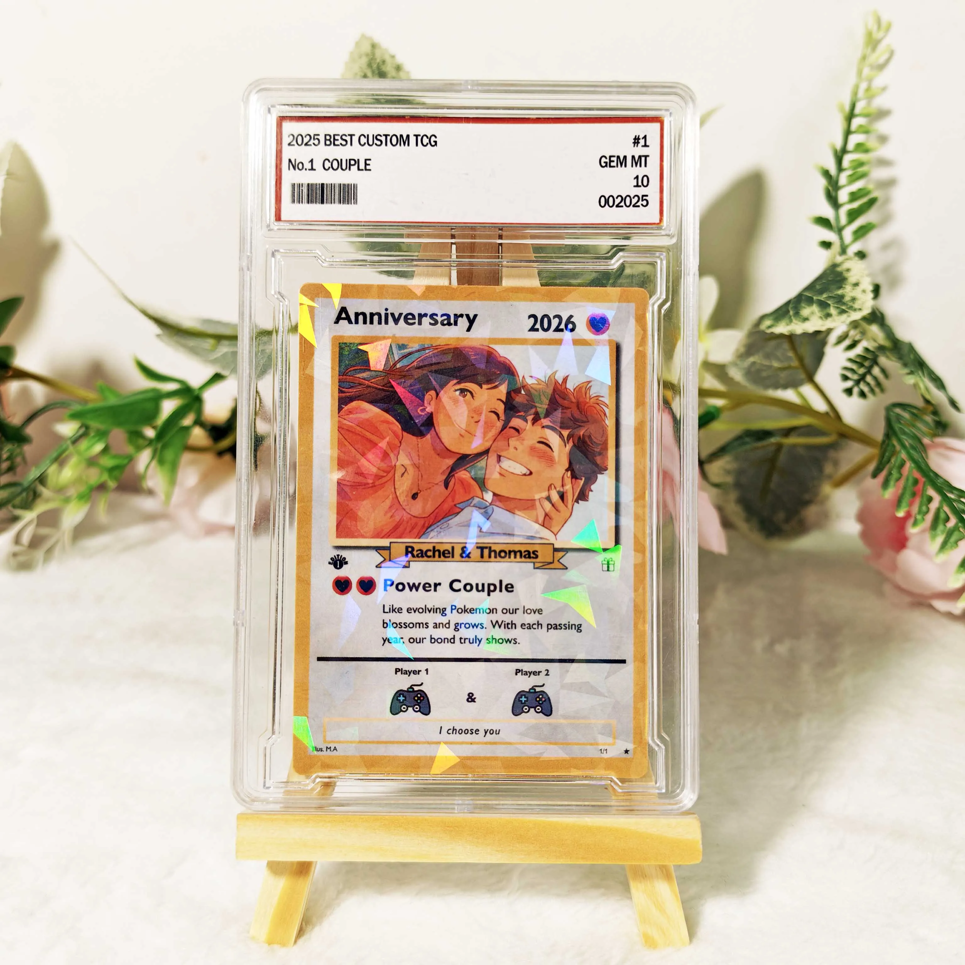 💕Personalized Couple Anime Art Classic Card Pokecard