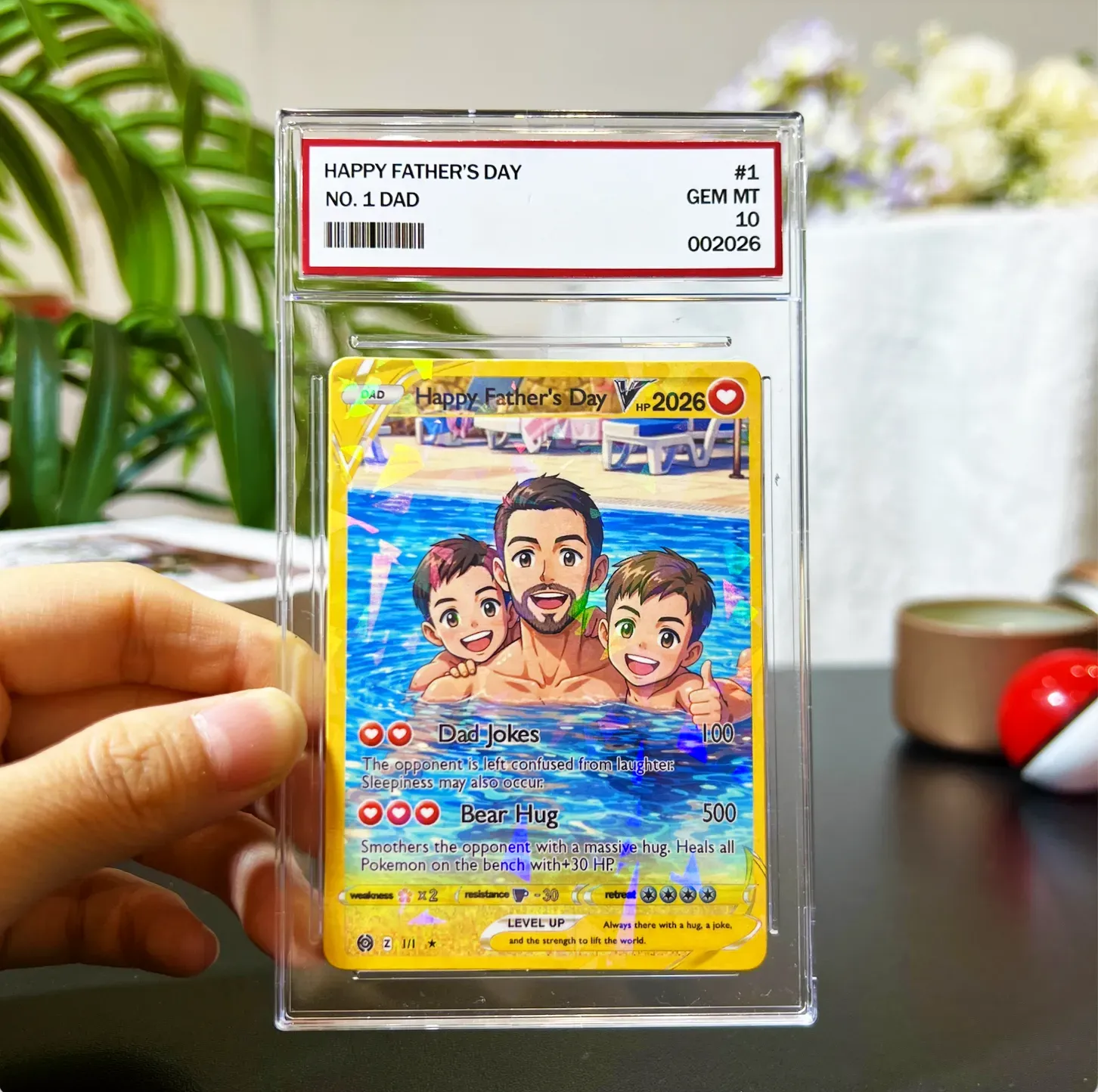 ❤️ Custom V Pokecard Photo Anime Card For Pokedad